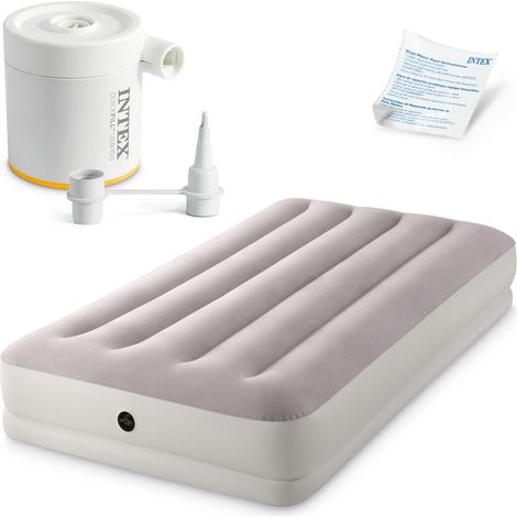Colchón hinchable 191x99x30 cm con bomba eléctrica INTEX 64177