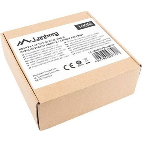 Cavo HDMI Lanberg CA-HDMI-30FB-1000-BK Nero 100 m (1/5)