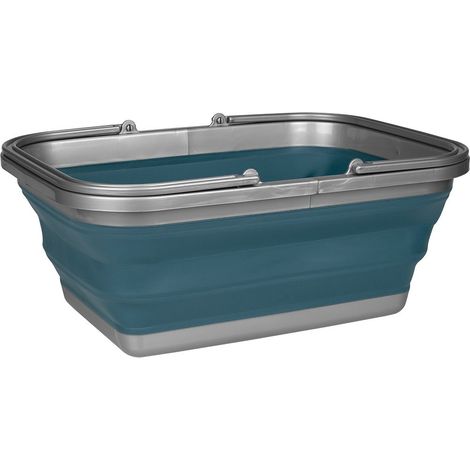 Barreño plegable para fregar 16 litros - Azul