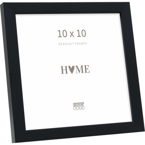Cadre Bois Couleur Noir Photo 10x10cm S243K2 (1/5)