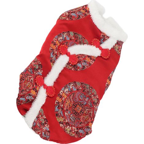 Costume Tang pour chien, déguisement pour le Nouvel An chinois, pour petits chiens et chats. (1/5)