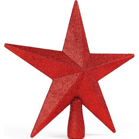 Étoile Pour Sommet De Sapin De Noël - 20 Cm - Plastique Résistant - Décoration Festive Universelle - 1 Pièce (1/5)