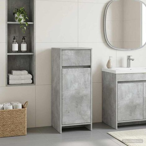 Mueble de Cuarto de Baño Gris Hormigón 35 x 36,5 x 85 cm