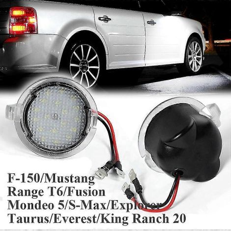 LED-Seitenspiegel-Einstiegsleuchten für Ford F-150, Fusion, Edge, Mondeo 5, S-Max, Taurus, EX, Flex, Explorer, Expedition, Raptor