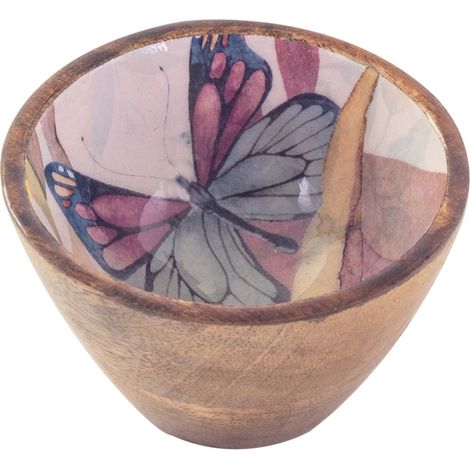 Signes Grimalt Cuenco Bol Cocina  Cuenco Mariposas Mini Cajas Y Bandejas Marrón 10x10x6cm 34452