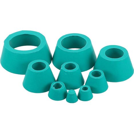 adaptateurs de filtre pour entonnoir Büchner, cônes pour flacons, collerette conique, bouchons en caoutchouc-8.3x8.3cm-Green (1/4)