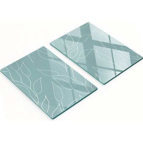 Tablas decorativas multifuncionales de cocina, de madera endurecida, con diseño de hojas, 2x40x52 cm. (1/5)