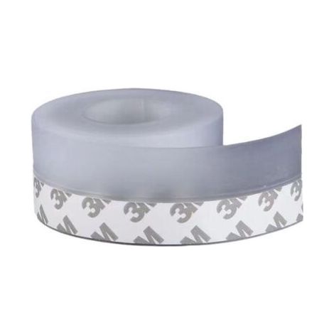 Bande d'Etanchéité en Silicone, 10m Transparent Bande d'étanchéité Auto adhésive Bas Strip Bise joint de fond de porte Imperméable Coupe vent Anti poussière (1/5)