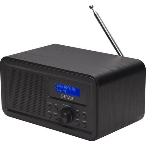 Denver DAB-30BLACK Radio numérique personnelle Noir (1/4)