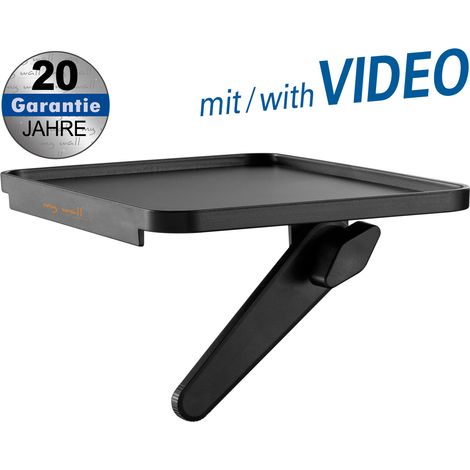 Kickstand-Fernsehregal, belastbar bis 6 kg, einfache Montage: kein Werkzeug erforderlich, 180 x 127 mm