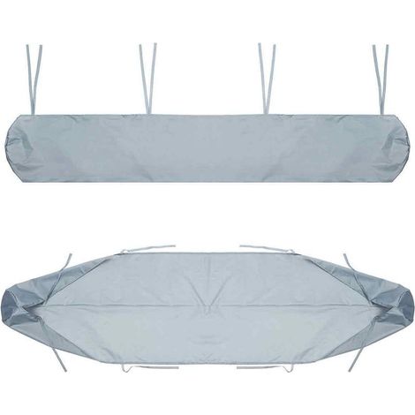 Protecteur De Couverture d'Auvent Anti-Poussière, Housse De Auvent Pare Soleil Sac De Protection pour Store Banne, avec Cordon, pour Terrasse De Jardin Extérieur(Size:3M,Color:Gris) (1/5)