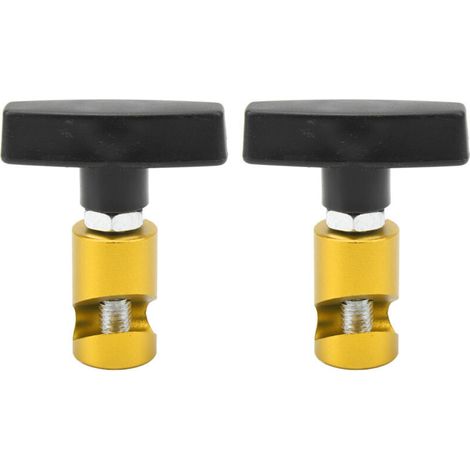 Jeffergarden Pince de Support de levage de capot, 2 pièces, Support de jambe de force de hayon de voiture, outil de retenue pour hayon et coffre jaune (1/5)