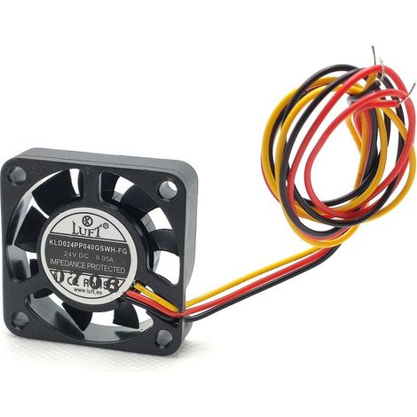 Ventilatore 24vdc Dimensioni 40x40x10mm 3 fili Luft Kld024pp040gswh-fg