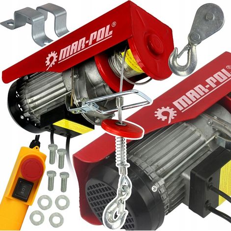 Verricello elettrico a fune 230V 600kg