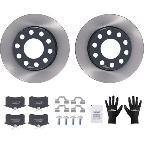 Rear Brake Discs & Pads for Audi A4 Convertible B6/B7 2002-2008 8E0615601P (1/5)