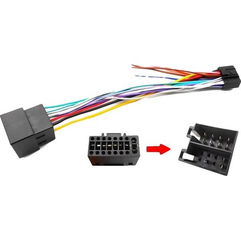 Cable de alimentación ISO, funcionalidad plug and play, compatibilidad universal, 5 cables ISO de 16 pines. (1/2)