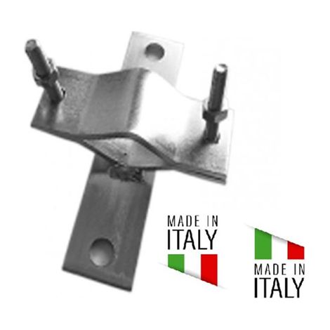 Staffa Zanca Pari Muro A Croce Per Palo Antenna Da 25 60 Made In Italy