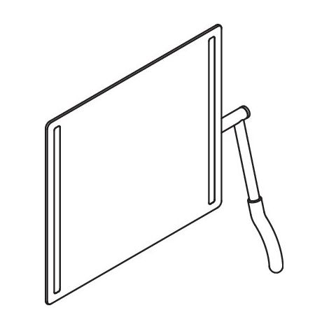 HEWI 802.01.400R 92 Miroir basculant Série 802 (1/2)