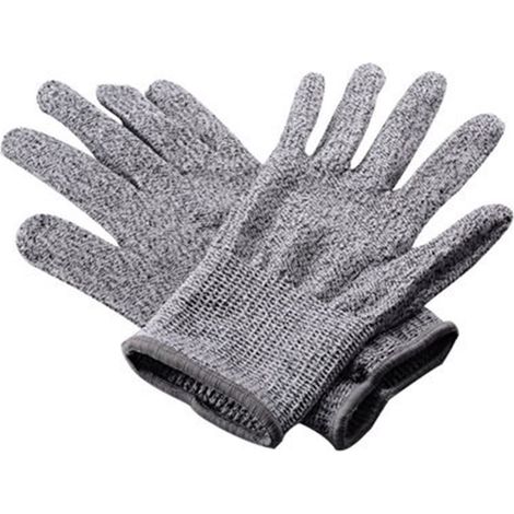 Gants Anti-coupure - Niveau De Protection 5 - Fibres Polyéthylène Haute Résistance Et Fils D'acier Inoxydable - Pour Cuisine Jardin Mécanique Pêche Construction - Taille Unique (1/5)