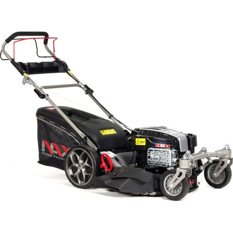 NAX POWER PRODUCTS Motor Briggs & Stratton 5000S Serie 875Exi 190 cm3 ReadyStart Ancho de corte 56 cm Cesta 75L Ruedas giratorias delanteras Cortacéspedes de tracción de gasolina