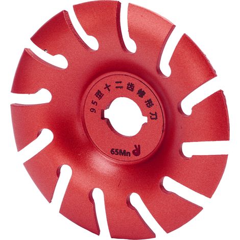 Ponceuse à bois type 95, affleureuse, meuleuse d'angle, disque de polissage (rouge) (1/5)