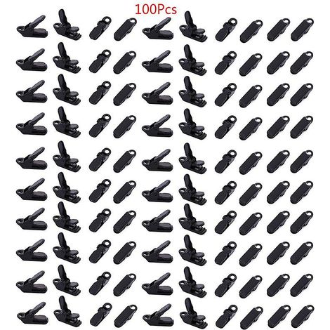 100 pinces de fixation pour tentes. auvents et bâches. clips de serrage pour caravanes et caravanes (1/5)