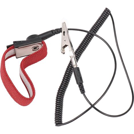 Bracelet de mise à la terre antistatique ajustable (1/5)