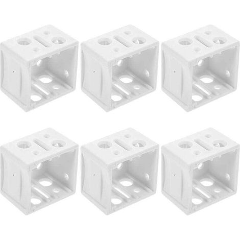 Support de fixation pour boîte de 6 pièces, support de rail supérieur de rechange pour stores de fenêtre de 1 pouce (1/2)