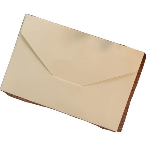 Sobres de papel, material kraft, ideales para invitaciones y tarjetas, 50 unidades, color blanco. (1/2)