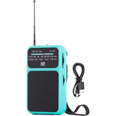 Radio FM, de Survie Rechargeable, 800mAh Multifonction Compacte (1/5)