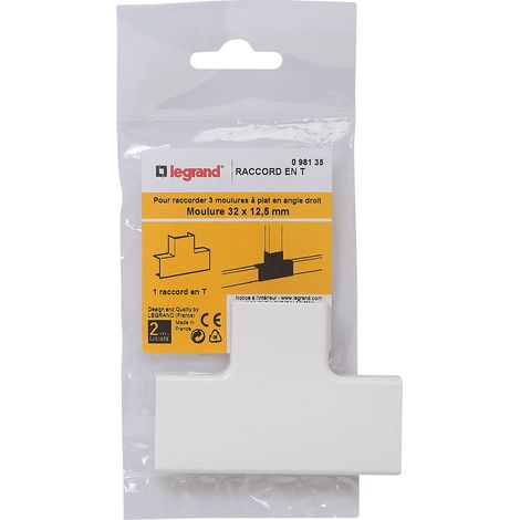 RACCORD EN T POUR MOULURE 32 X 12,5 MM LEGRAND 098135