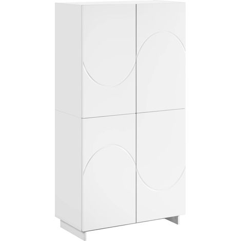 Aparador alto Blanco 79 x 41 x 151 cm Madera de ingeniería vidaXL (1/5)