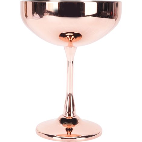 Verre à cocktail en acier inoxydable 304, carafe à vin incassable, pour bar, fête, réunion à la maison, plaqué cuivre. (1/5)