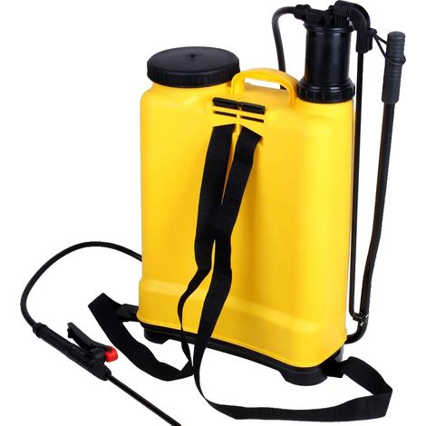 Pulverizador de mochila, capacidad de 16 litros, boquilla ajustable, AMARILLO (1/2)