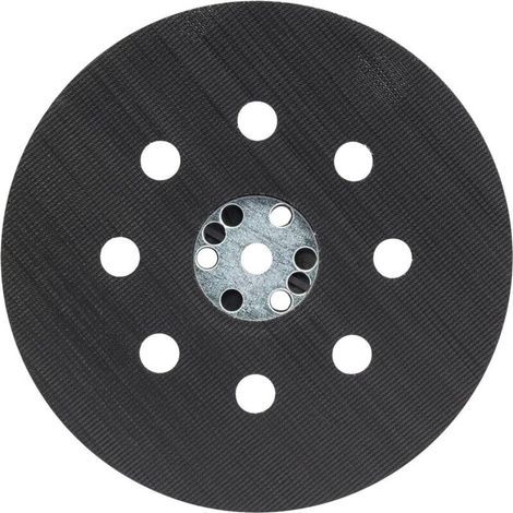 pair Accessories Plateau de Ponçage Mi-Dur (pour Peinture, Mastic, 8 Trous, diamètre  125 mm, Accessoires Ponceuses Excentriques) [Classe énergétique A+]