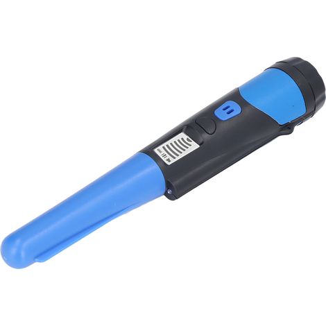 Détecteur de métaux avec écran LCD, lampe torche intégrée, modèle bleu (livré sans piles) (1/5)