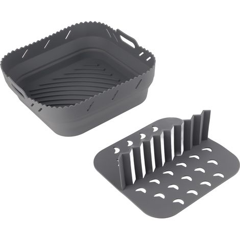 Moule carré en silicone pour friteuse à air chaud avec tapis de cuisson en silicone (1/5)
