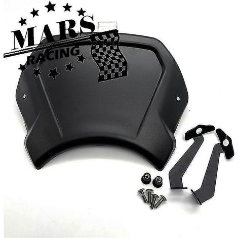 Pare-brise de moto style café racer, déflecteur de pare-brise, visière pour Honda CB650R Neosports Cafe CB650R 2019 2020 2021 - Noir (1 pièce) (1/5)