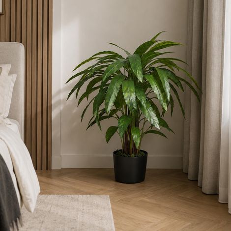 90cm Artificial Calathea Plant Dark Green - Premium Quality (1/5)