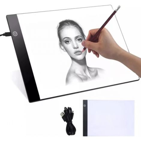 Table lumineuse LED A4 - Portable - Blanche (1/5)