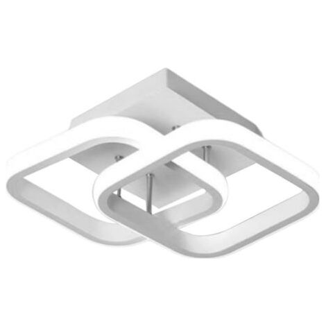 LED-Deckenleuchte mit Bewegungsmelder, 18 W, 1800 lm, Warmweiß 3000 K, moderne automatische Deckenleuchte, Innenwandleuchte für Schlafzimmer, Küche, Balkon, Flur, Wohnzimmer, Garage (2 Ecken) [edel] (1/5)