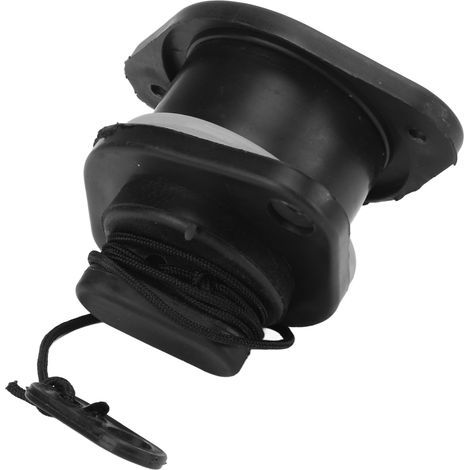 Korrosionsbeständiges, schwarzes, austauschbares PVC-Ablassventil für Schlauchboote zum Segeln und Angeln. (1/5)
