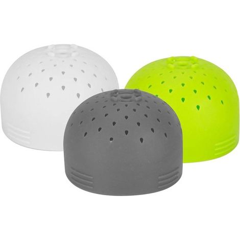 Colador mini multifuncional de silicona - Colador pequeño para bayas - Coladores de alimentos para latas y prensas de frutas - Colador gris (1/5)