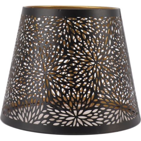 Abat-Jour en Métal, Abat-Jour en Forme d'arbre de Forêt Ajouré, Abat-Jour Décoratif Moderne pour Ampoule E27, Lampe de Table de Chambre à Coucher, Décoration de Lampe de Chevet
