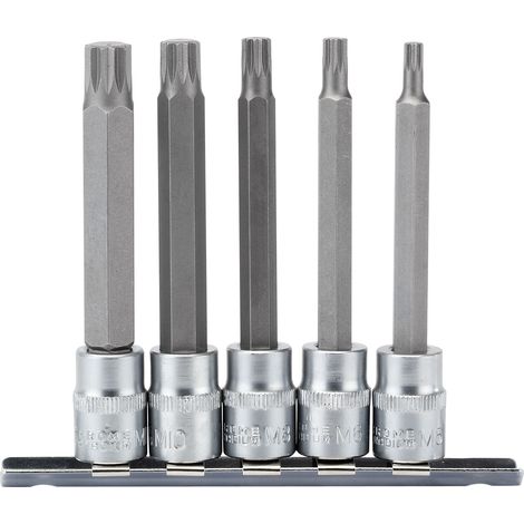 Draper Expert 3/8" Square Drive Spline Socket Bit Set (5 Pieces) Model 16349 (1/5)
