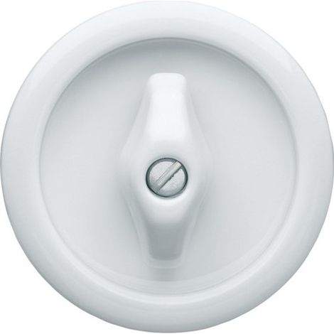 Enjoliveur Rotatif Blanc Porcelaine - HAGER WMV785B (1/4)