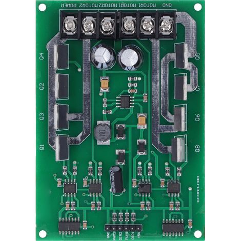 Doppelmotortreibermodul, Hochleistungs-H-Brücken-Gleichstrommotor-Controllerplatine mit Bremsfunktion (1/5)