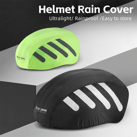 Housse de protection réfléchissante pour casque de vélo, imperméable, anti-poussière, avec cordon de serrage, pour vélo de route (1/5)