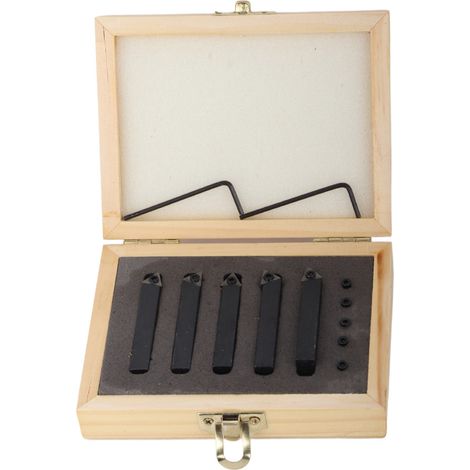 5 outils de tournage indexables en carbure 5/16" pour surfacer, aléser et chanfreiner (1/5)