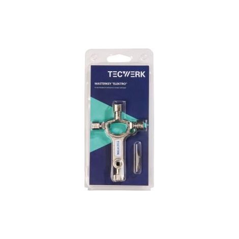 Clé d'armoire électrique 9 fonctions décapsuleur intégré TECWERK (1/5)